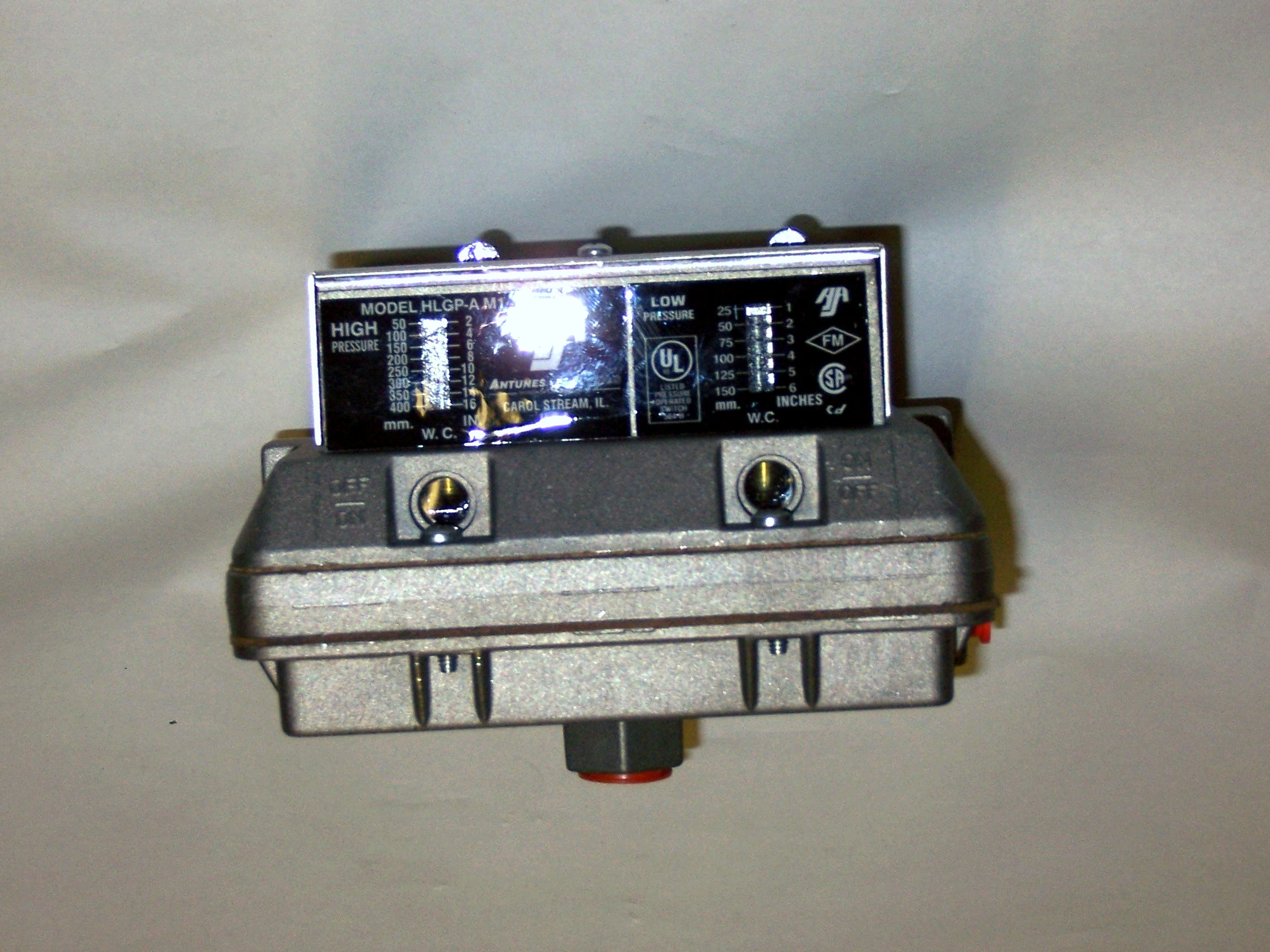 Gas Pressure Switch Blower Components Wisconsin Oven